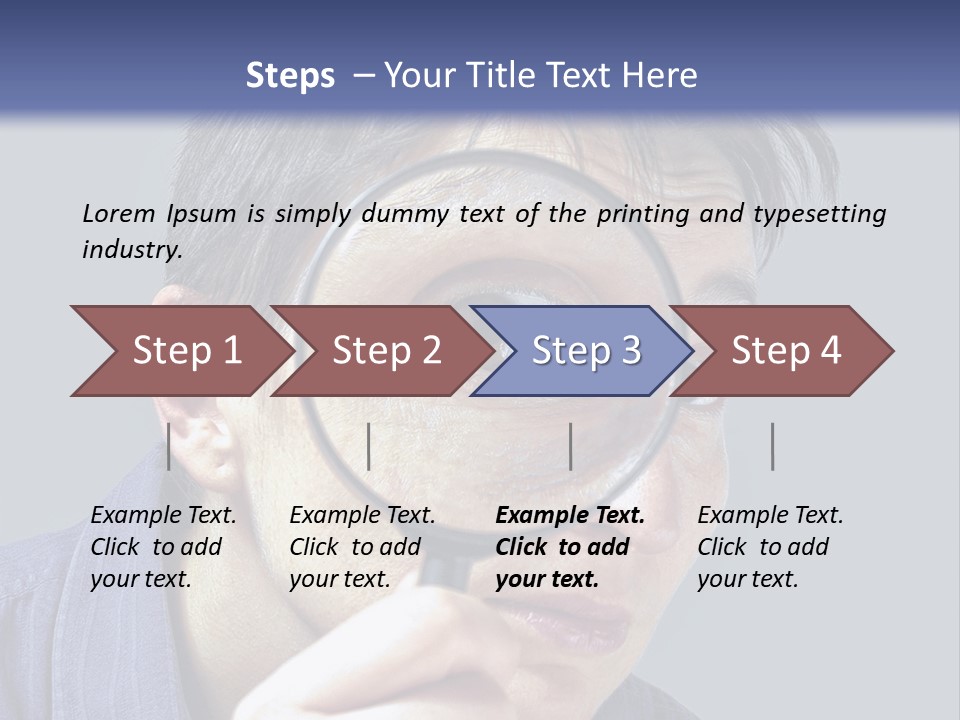 Closeup Cute Magnify PowerPoint Template