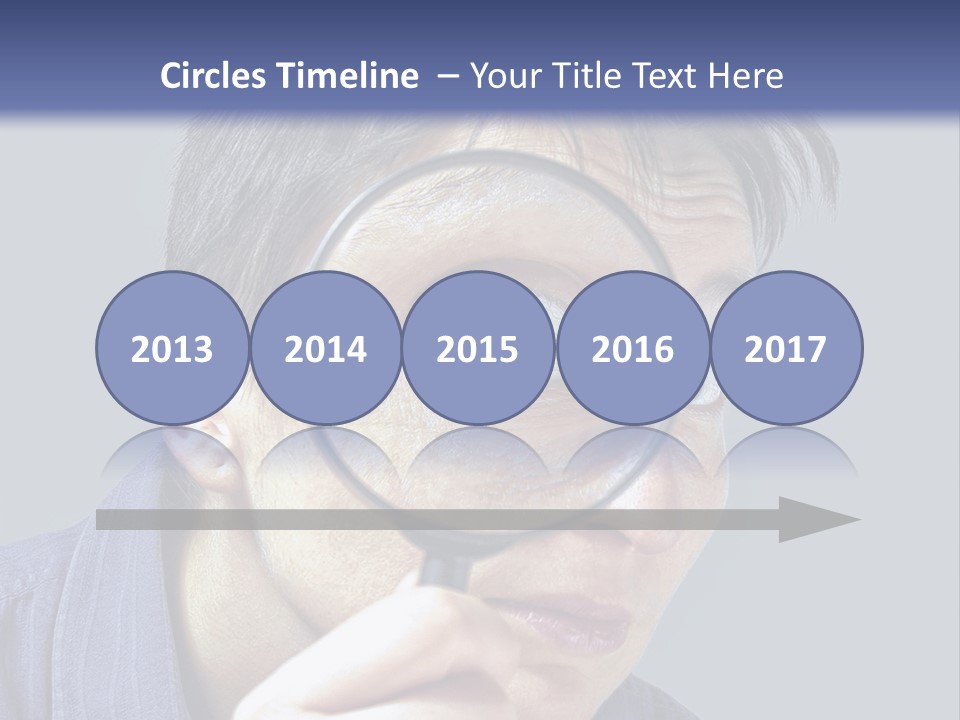 Closeup Cute Magnify PowerPoint Template