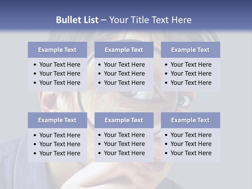 Closeup Cute Magnify PowerPoint Template