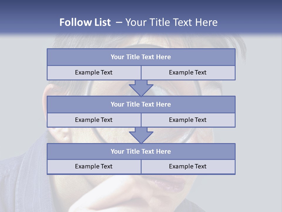 Closeup Cute Magnify PowerPoint Template