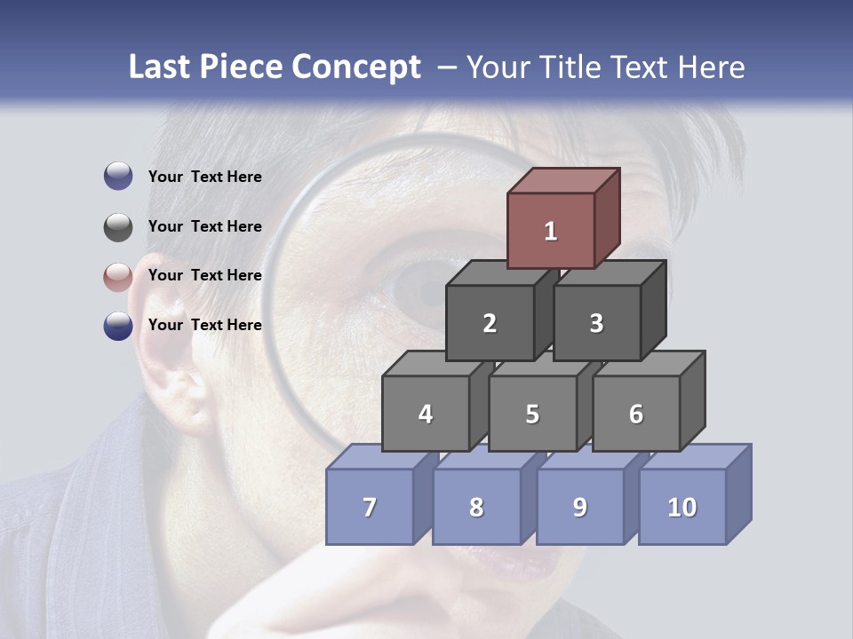 Closeup Cute Magnify PowerPoint Template