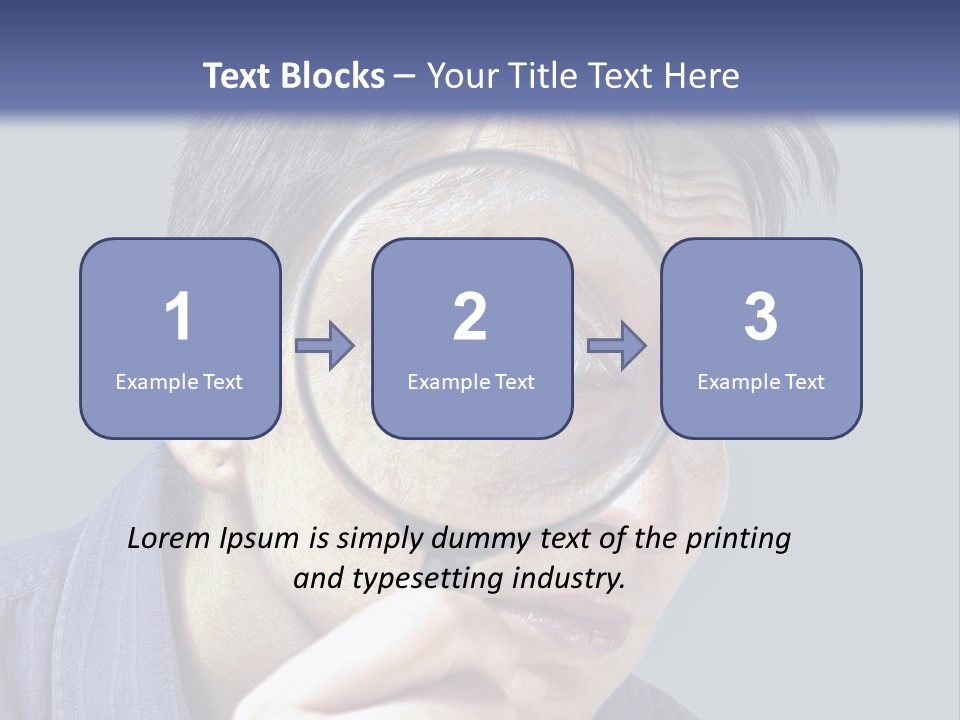 Closeup Cute Magnify PowerPoint Template