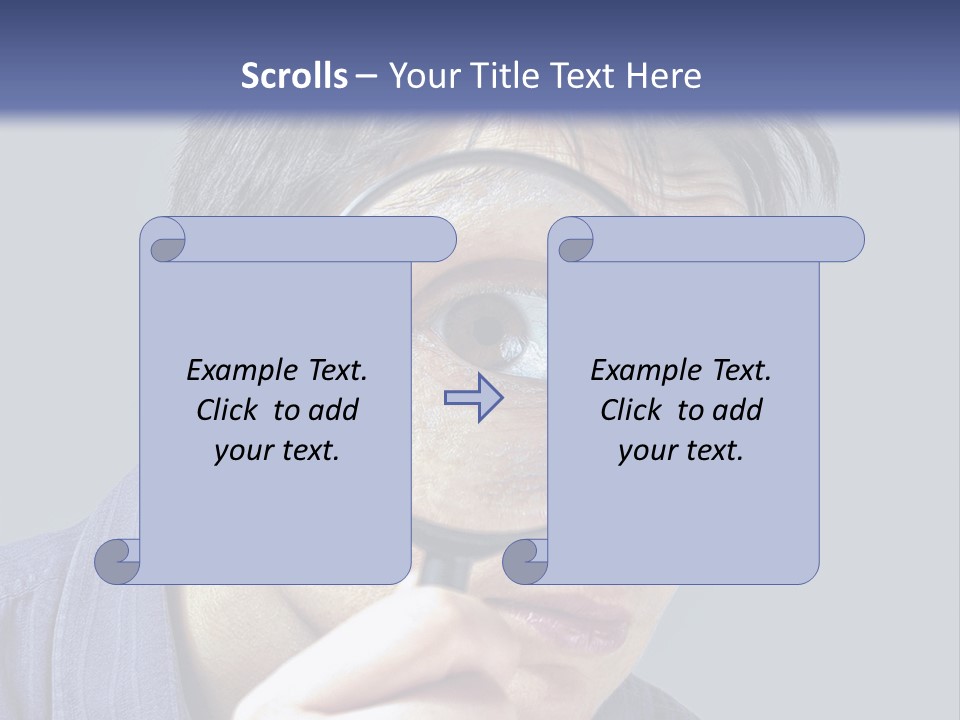 Closeup Cute Magnify PowerPoint Template