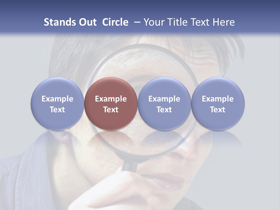 Closeup Cute Magnify PowerPoint Template