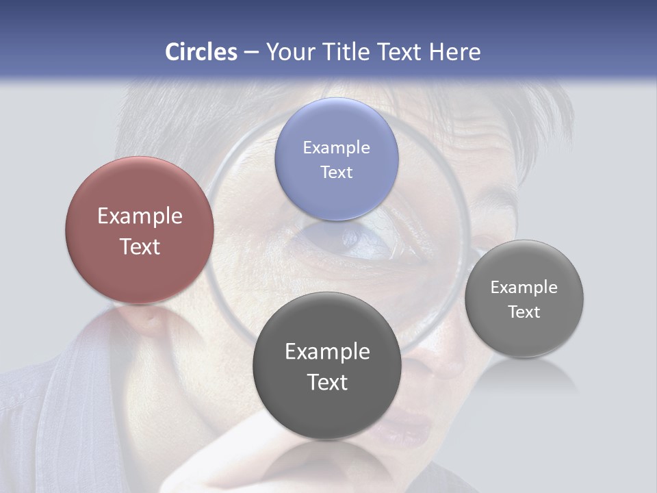 Closeup Cute Magnify PowerPoint Template