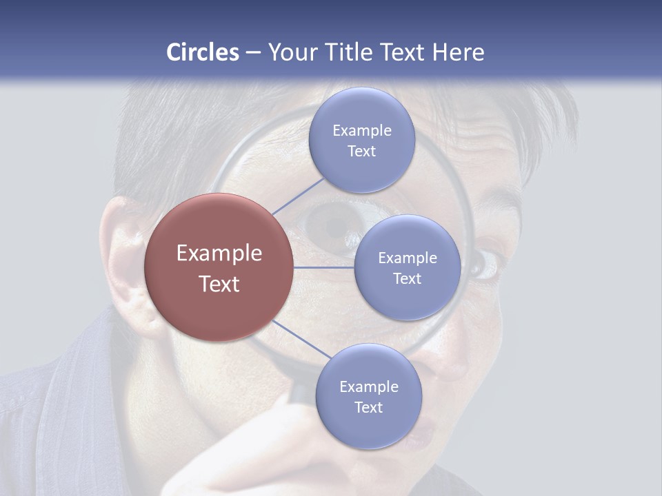 Closeup Cute Magnify PowerPoint Template