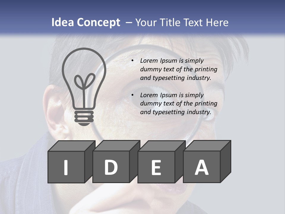 Closeup Cute Magnify PowerPoint Template