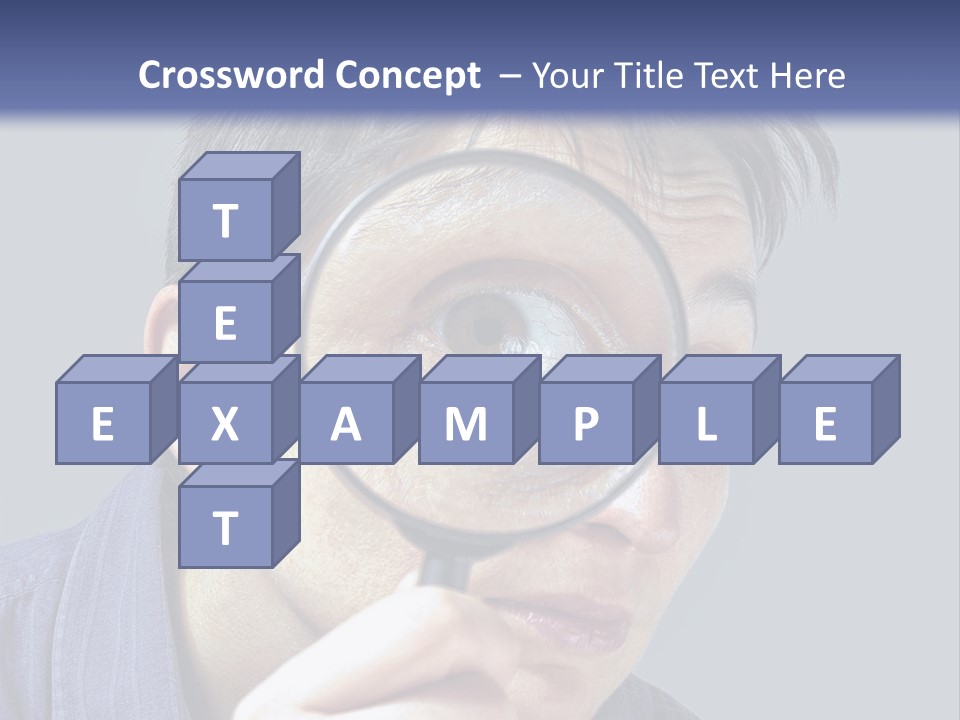Closeup Cute Magnify PowerPoint Template