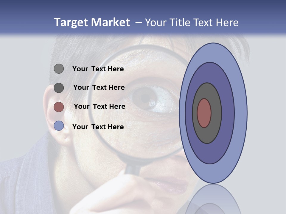 Closeup Cute Magnify PowerPoint Template