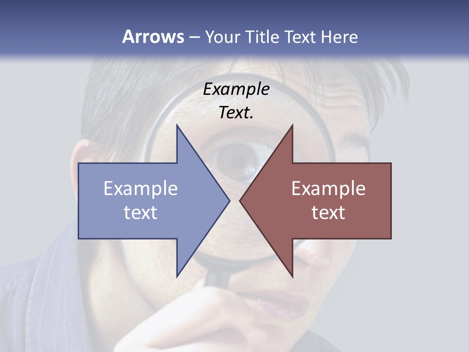 Closeup Cute Magnify PowerPoint Template
