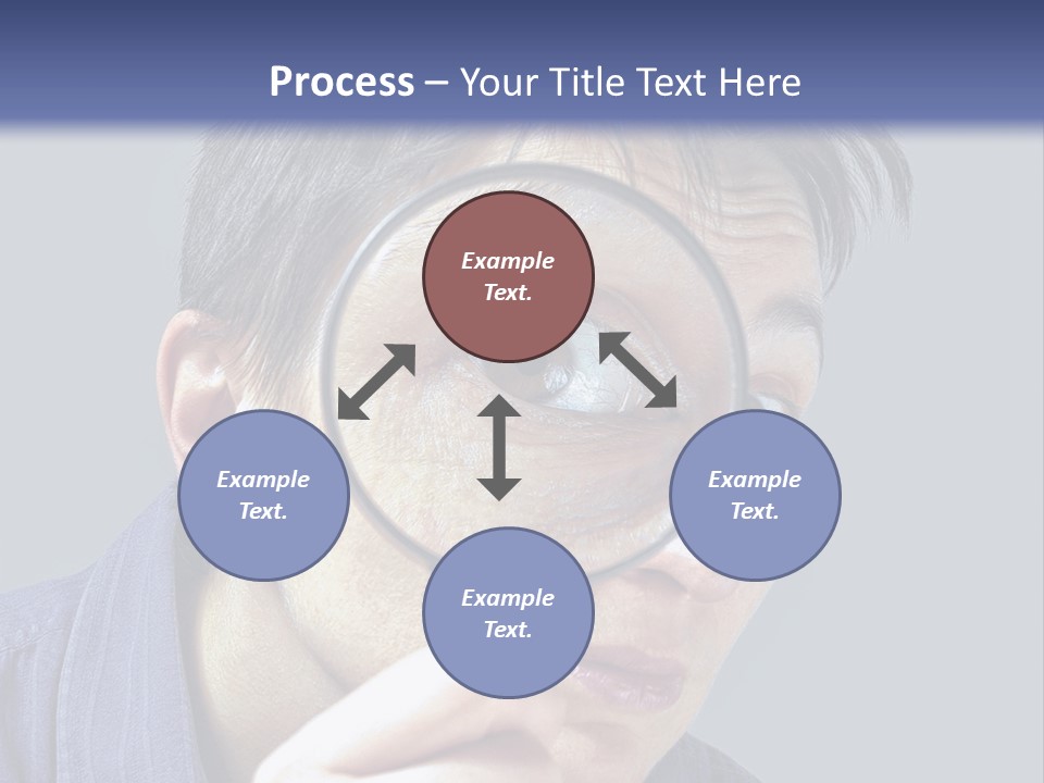 Closeup Cute Magnify PowerPoint Template