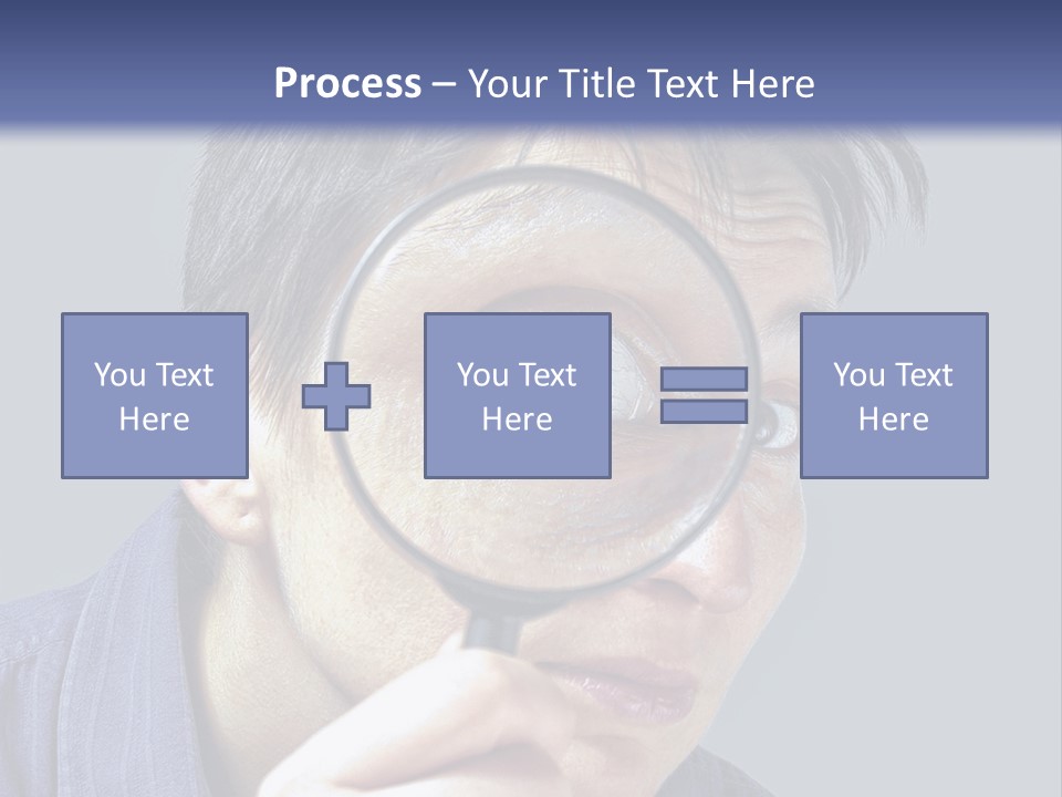 Closeup Cute Magnify PowerPoint Template