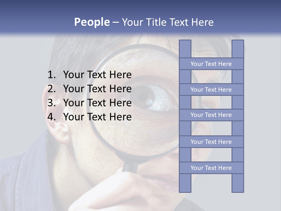Closeup Cute Magnify PowerPoint Template