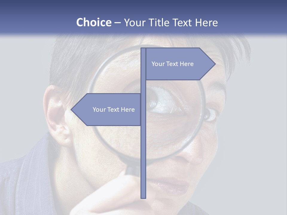Closeup Cute Magnify PowerPoint Template