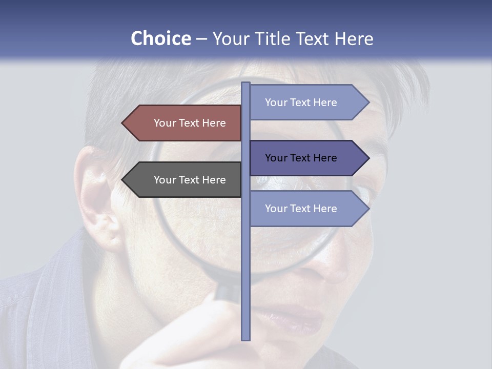 Closeup Cute Magnify PowerPoint Template