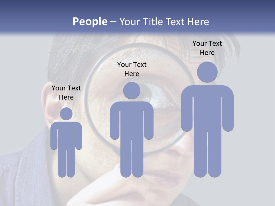 Closeup Cute Magnify PowerPoint Template