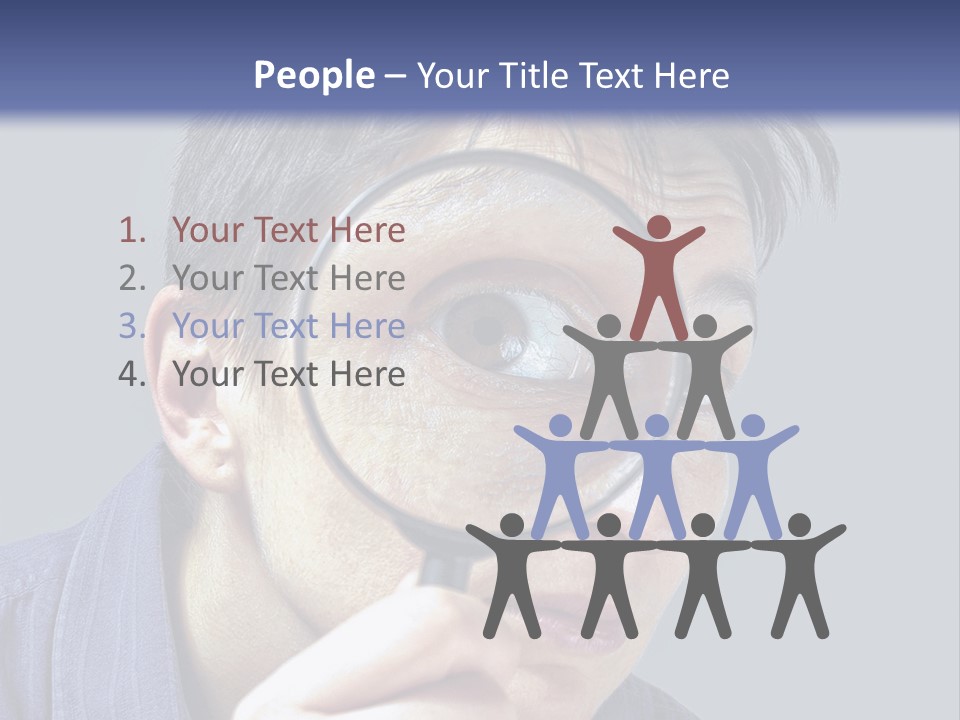 Closeup Cute Magnify PowerPoint Template