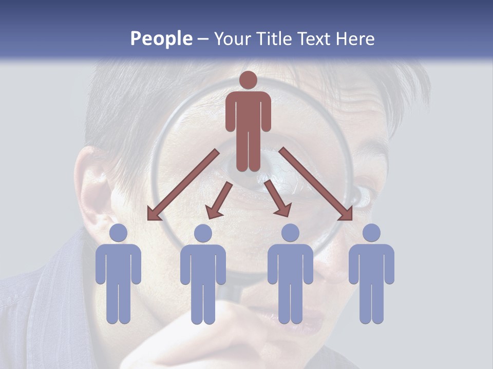 Closeup Cute Magnify PowerPoint Template