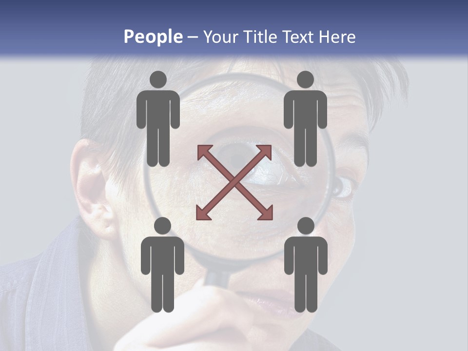 Closeup Cute Magnify PowerPoint Template