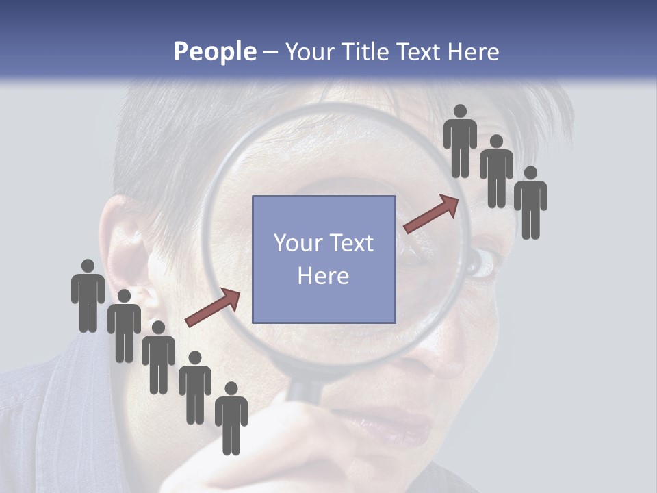 Closeup Cute Magnify PowerPoint Template