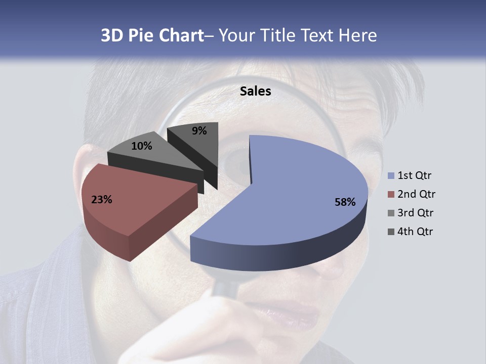 Closeup Cute Magnify PowerPoint Template