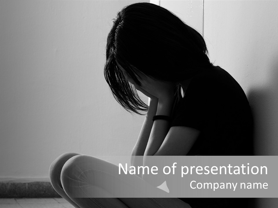 Teenager Teen Pain PowerPoint Template