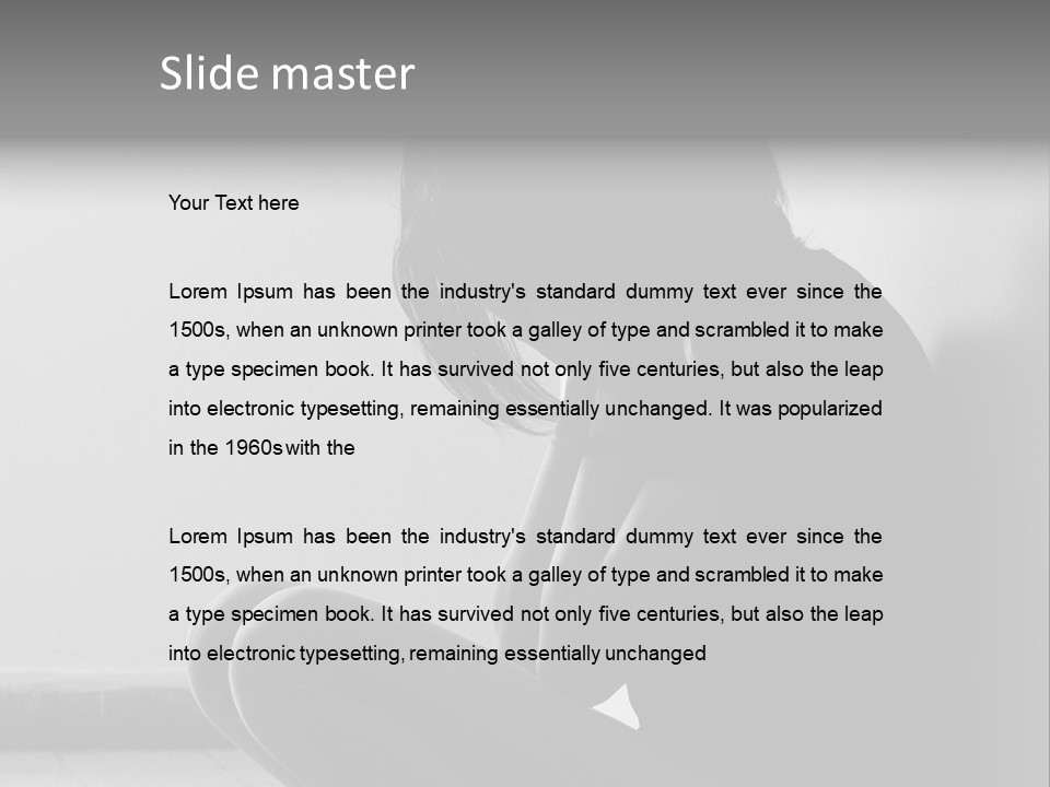 Teenager Teen Pain PowerPoint Template