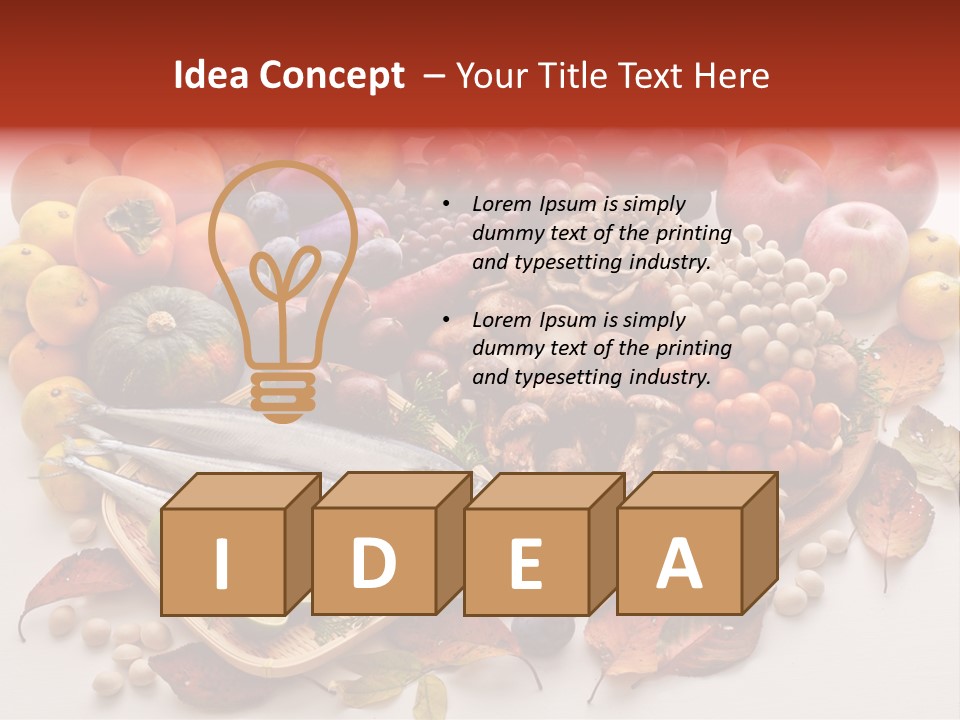 Lifestyle Plants Food Product PowerPoint Template