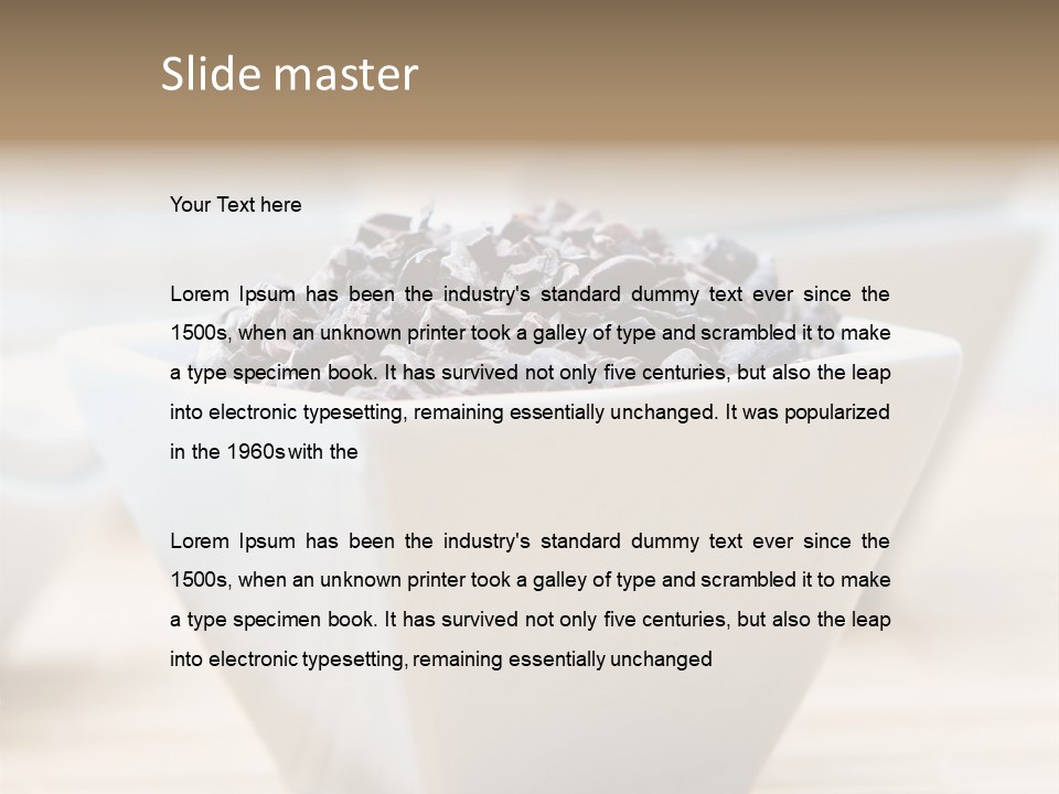 Cocao Brown Chocolate PowerPoint Template