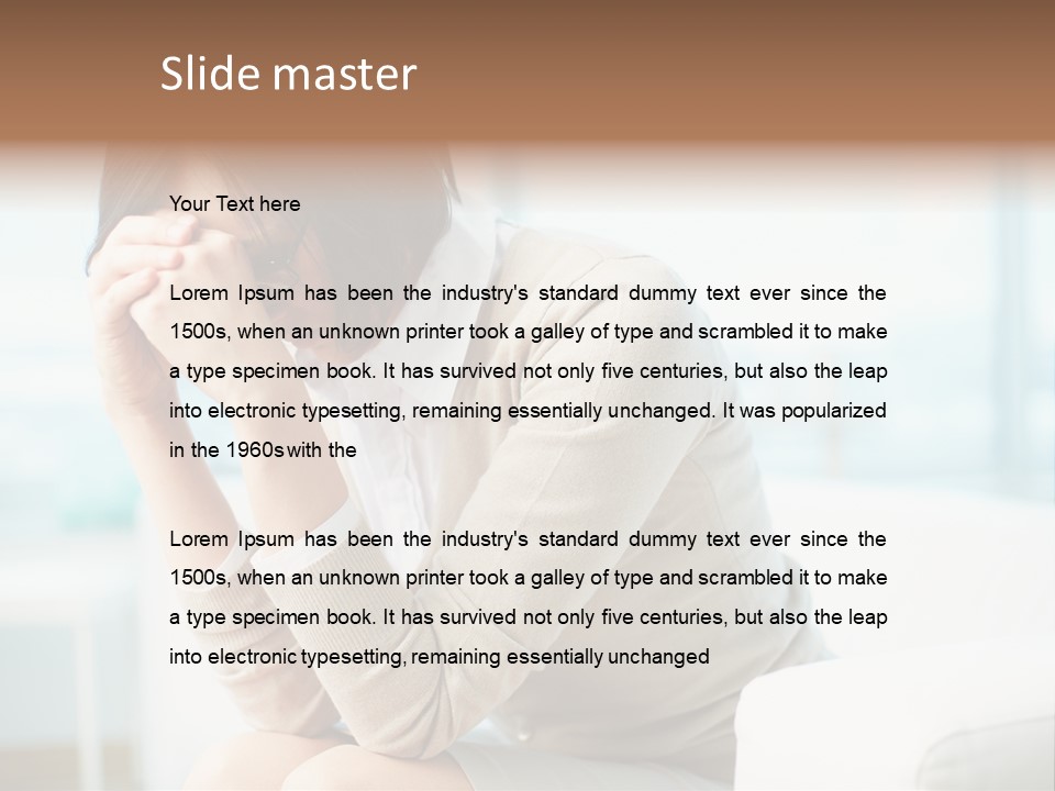 Unhappy Mentalcare Office PowerPoint Template