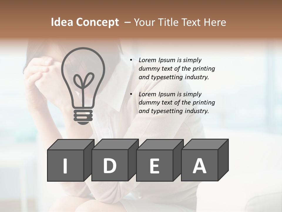 Unhappy Mentalcare Office PowerPoint Template