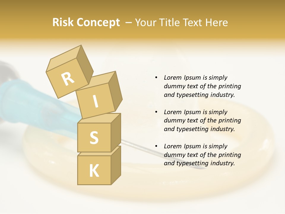 Injection Medicine Safe Sex PowerPoint Template