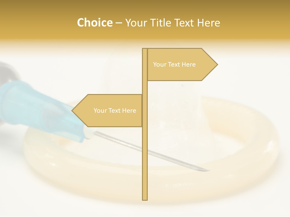 Injection Medicine Safe Sex PowerPoint Template