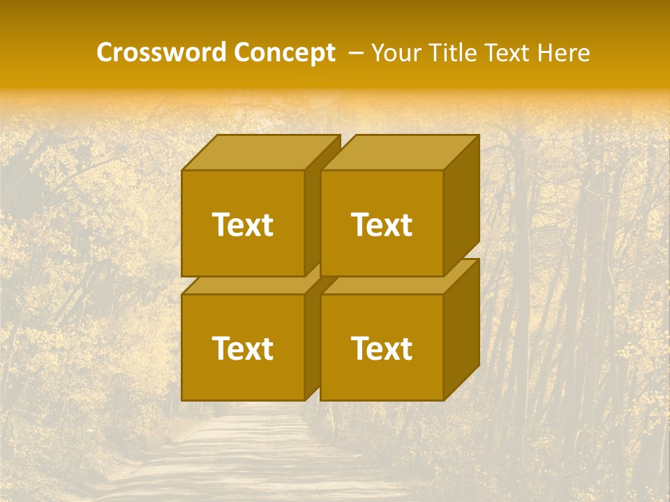 Blue Sky Yellow High Mountain PowerPoint Template