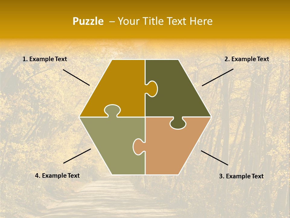 Blue Sky Yellow High Mountain PowerPoint Template