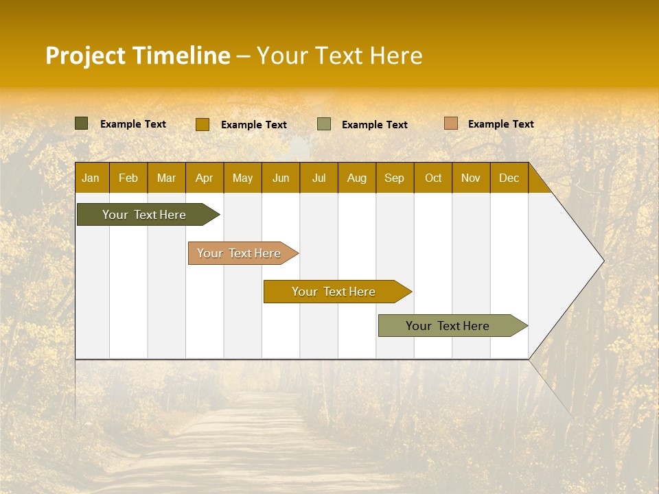 Blue Sky Yellow High Mountain PowerPoint Template