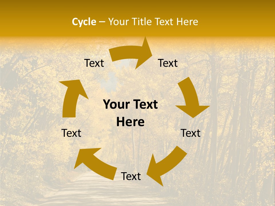 Blue Sky Yellow High Mountain PowerPoint Template