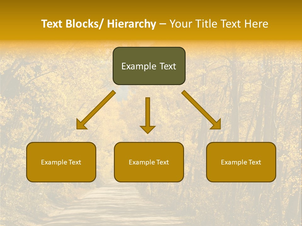 Blue Sky Yellow High Mountain PowerPoint Template