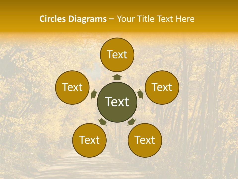 Blue Sky Yellow High Mountain PowerPoint Template