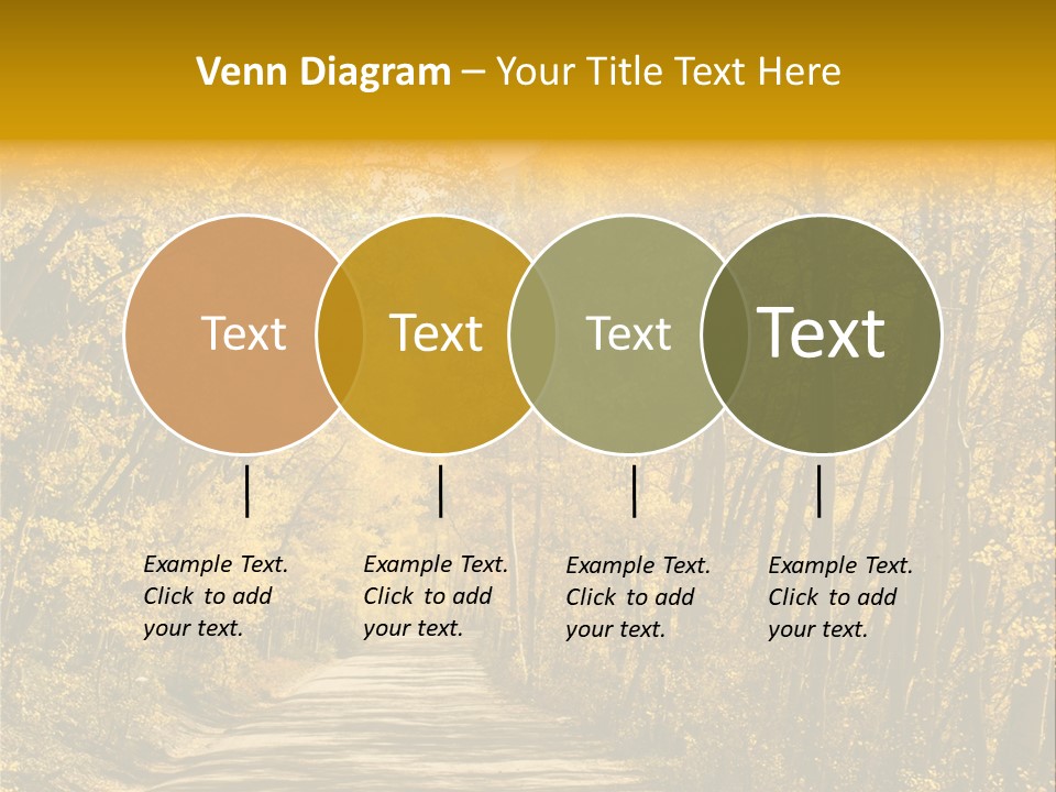 Blue Sky Yellow High Mountain PowerPoint Template