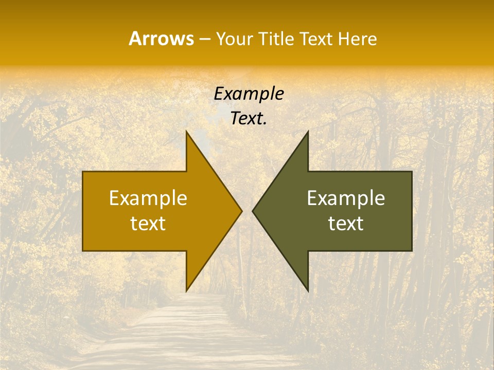 Blue Sky Yellow High Mountain PowerPoint Template