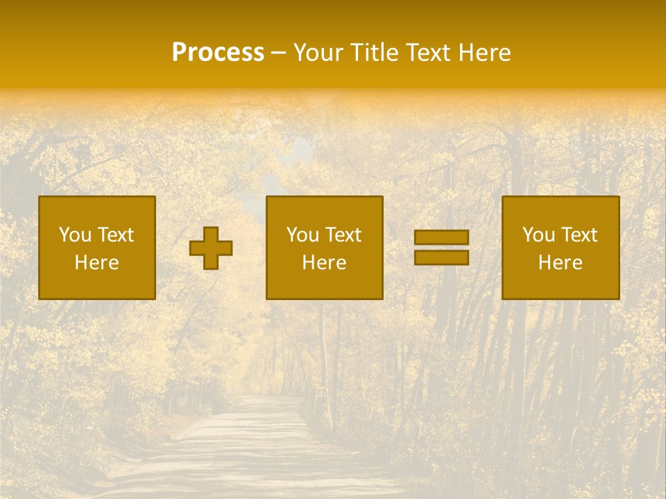 Blue Sky Yellow High Mountain PowerPoint Template