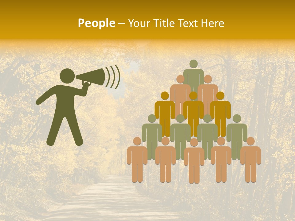 Blue Sky Yellow High Mountain PowerPoint Template