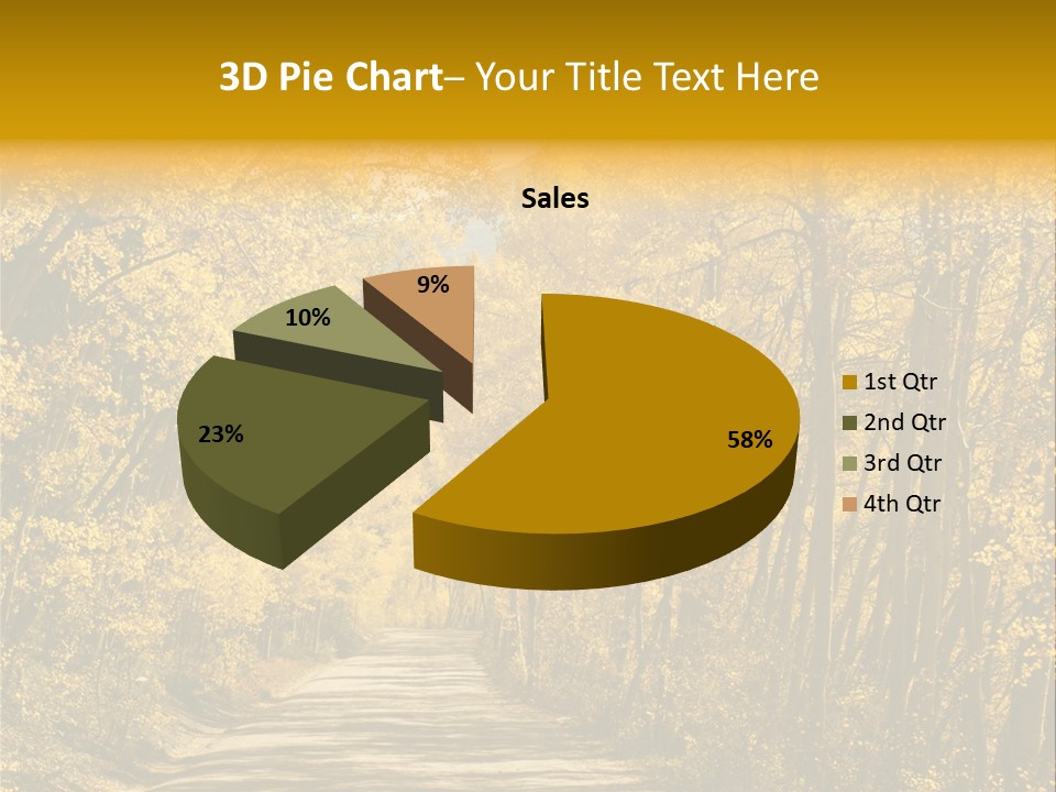 Blue Sky Yellow High Mountain PowerPoint Template