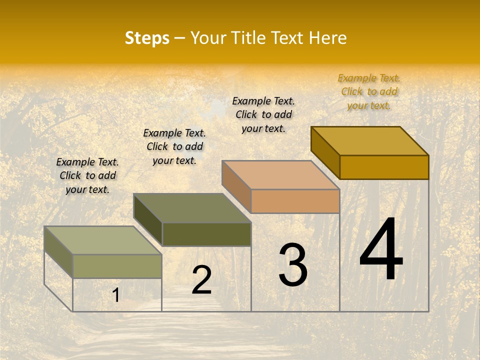 Blue Sky Yellow High Mountain PowerPoint Template