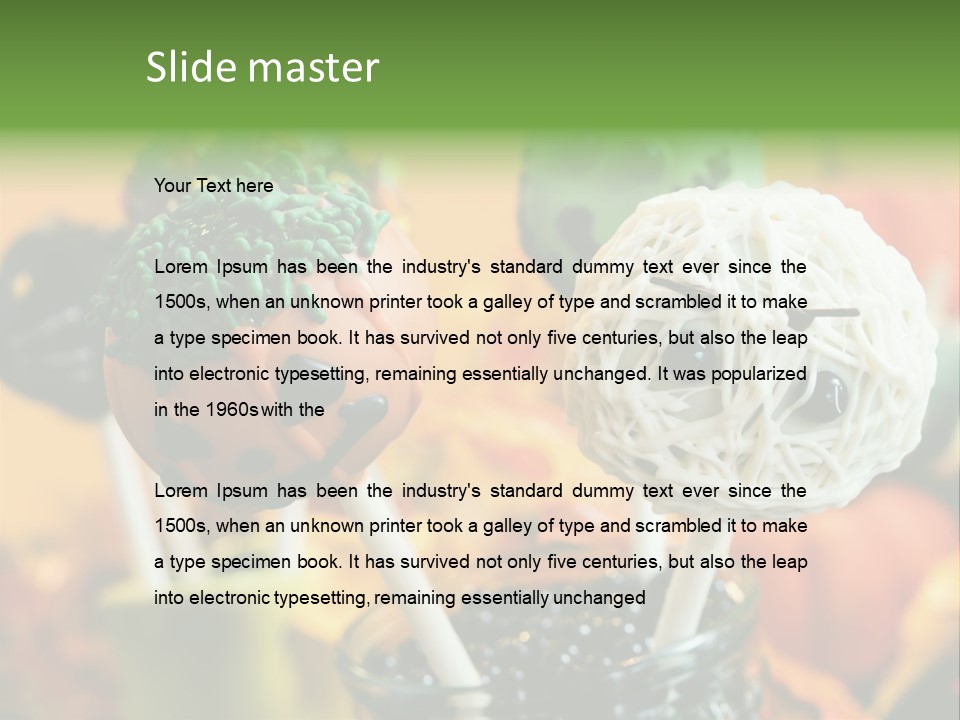 Nutrition Stick Scary PowerPoint Template