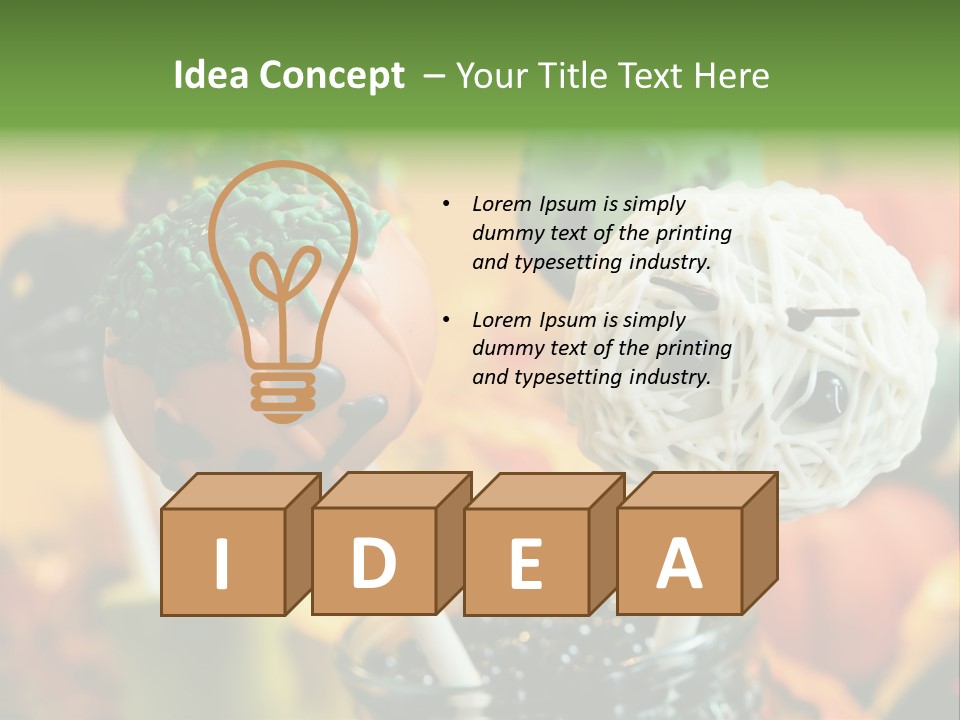 Nutrition Stick Scary PowerPoint Template