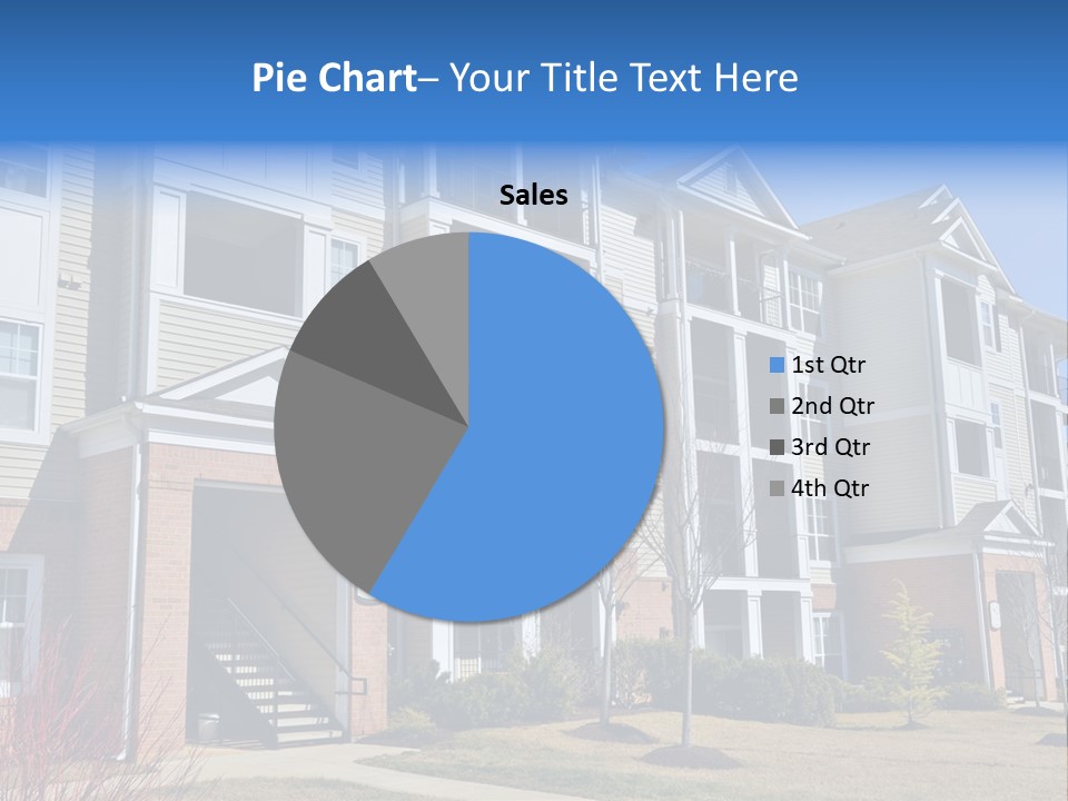 A Group Of Apartment Buildings With Stairs Leading Up To Them PowerPoint Template