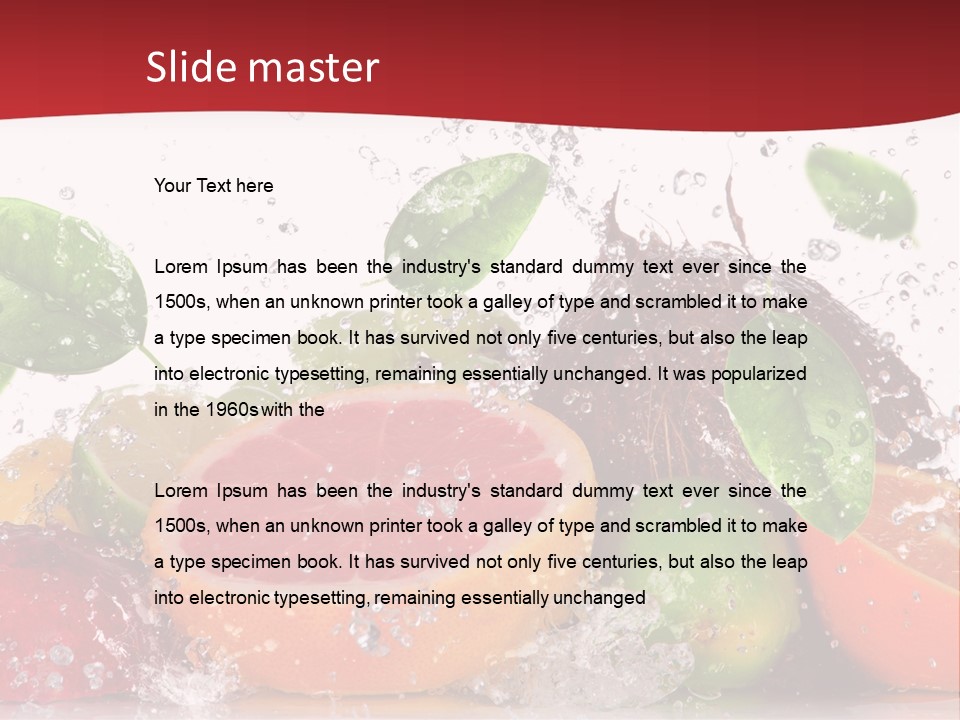 Nutritious Fitness Lime PowerPoint Template