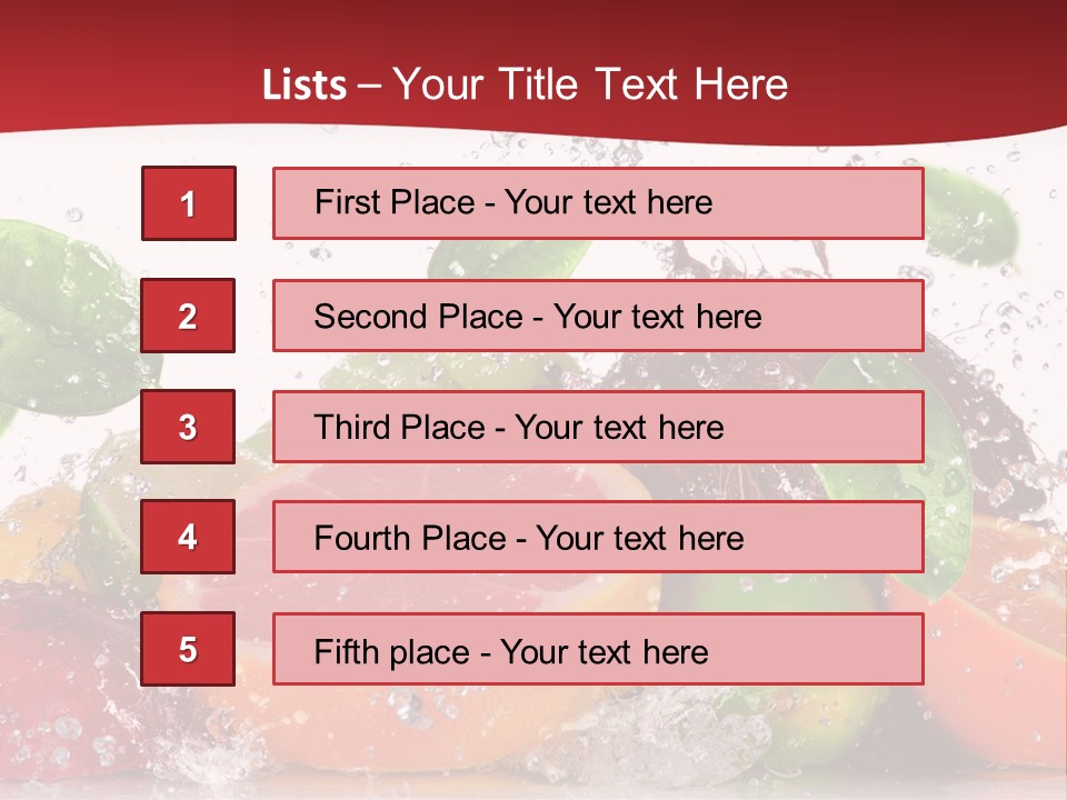 Nutritious Fitness Lime PowerPoint Template